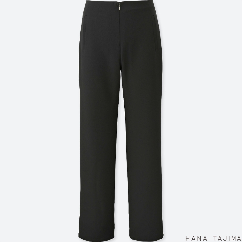 Hana Tajima Crepe Straight Pants w/ front zip